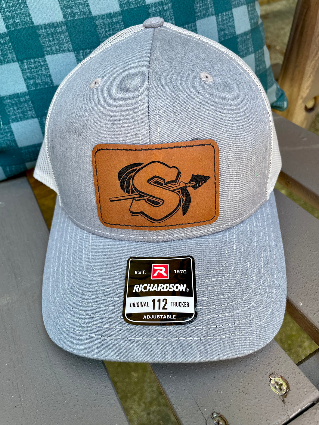 Light Gray Sandwich Logo Leather Patch Hat