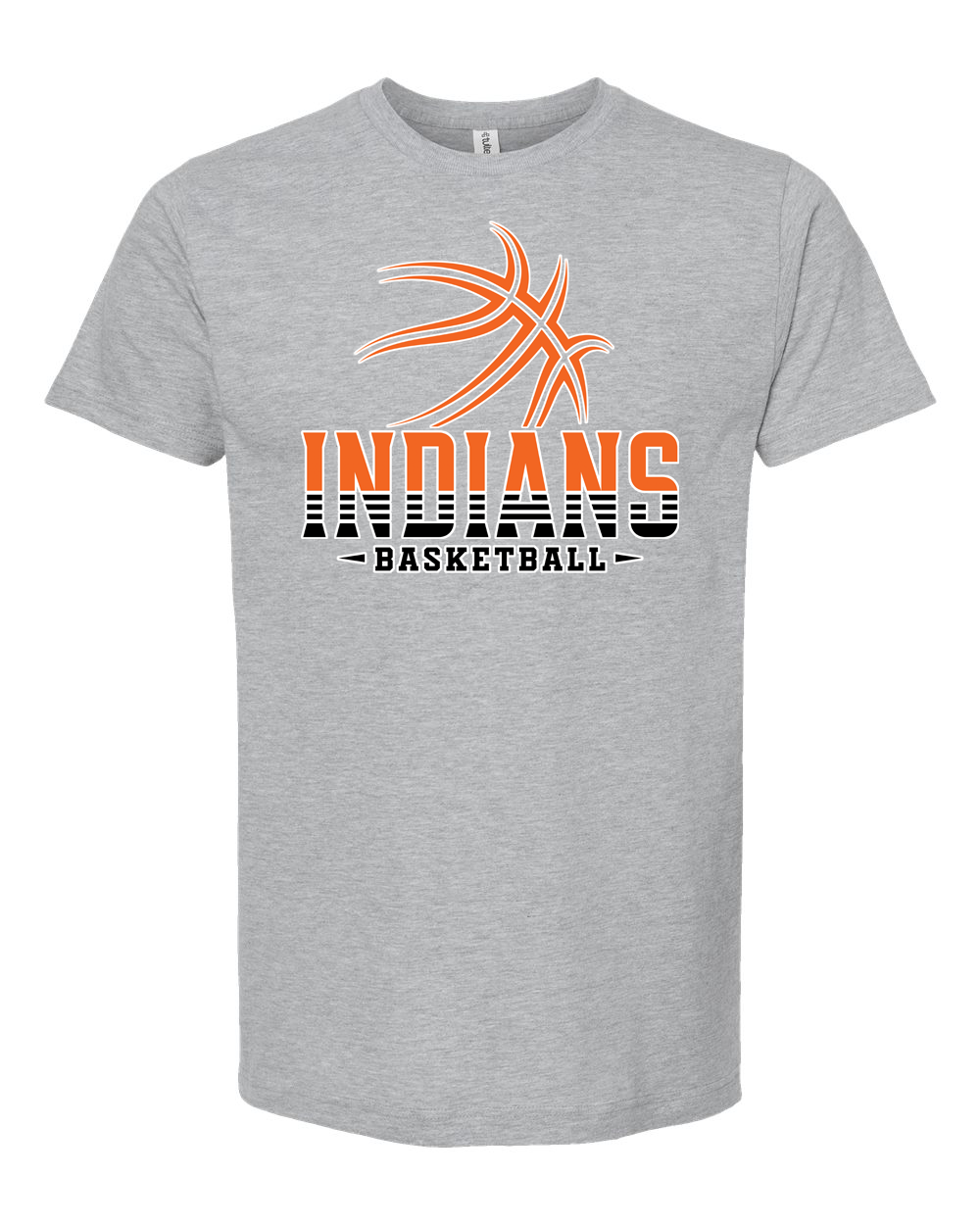 Indians Basketball Stack Tee/Sweatshirt