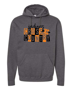 Indians Cross Country Block Tee/Crewneck/Hooded Sweatshirt