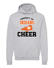 Load image into Gallery viewer, Property of Indians Cheer Tee/Sweatshirt
