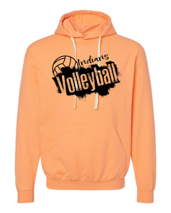 Indians Volleyball Splatter Unisex Hooded Sweatshirt
