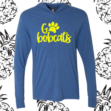 Go Bobcats Long Sleeve Hooded Tee