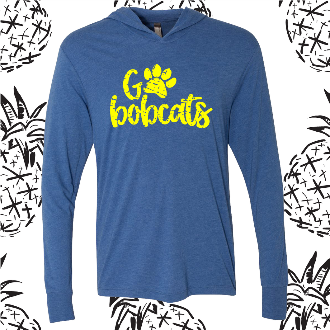 Go Bobcats Long Sleeve Hooded Tee