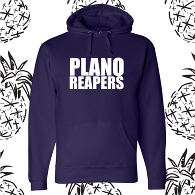 Plano Reapers White Text Hooded Sweatshirt