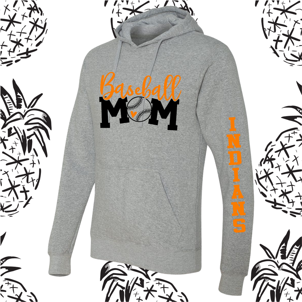 Sandwich Indians Softball/Baseball Mom Unisex Fit Hooded Sweatshirt