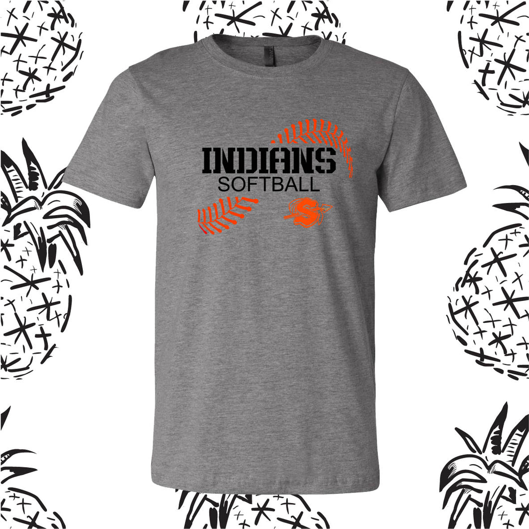 Indians Softball Stitch Tee