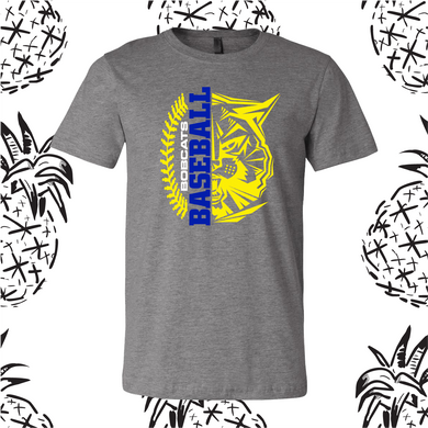 Bobcats Baseball/Softball Side Text Tee