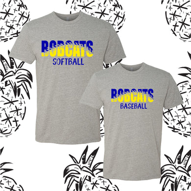 Bobcats Stitch Tee or Hooded Sweatshirt