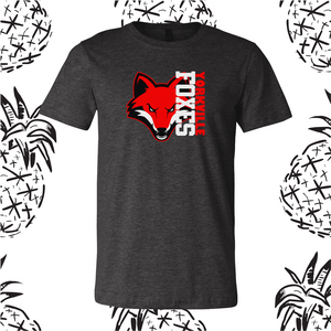 Yorkville Foxes Side Text Tee